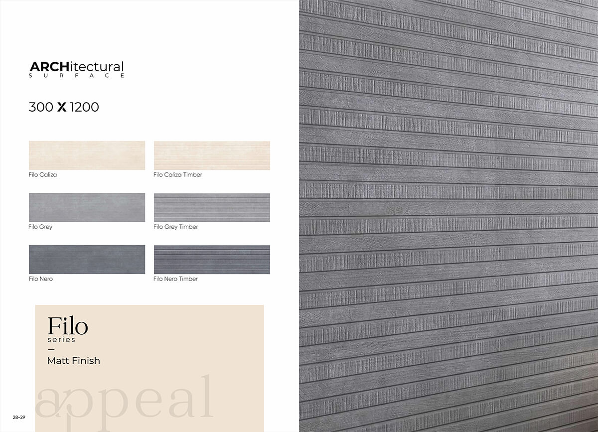 300X1200MM Architectural Surfaces matt tiles