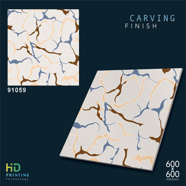 600x600MM satvario carving finish floor tiles